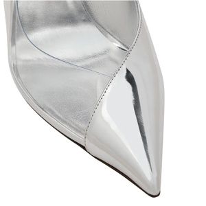 Jimmy Choo Cass 110 Leather & Plexi Pump